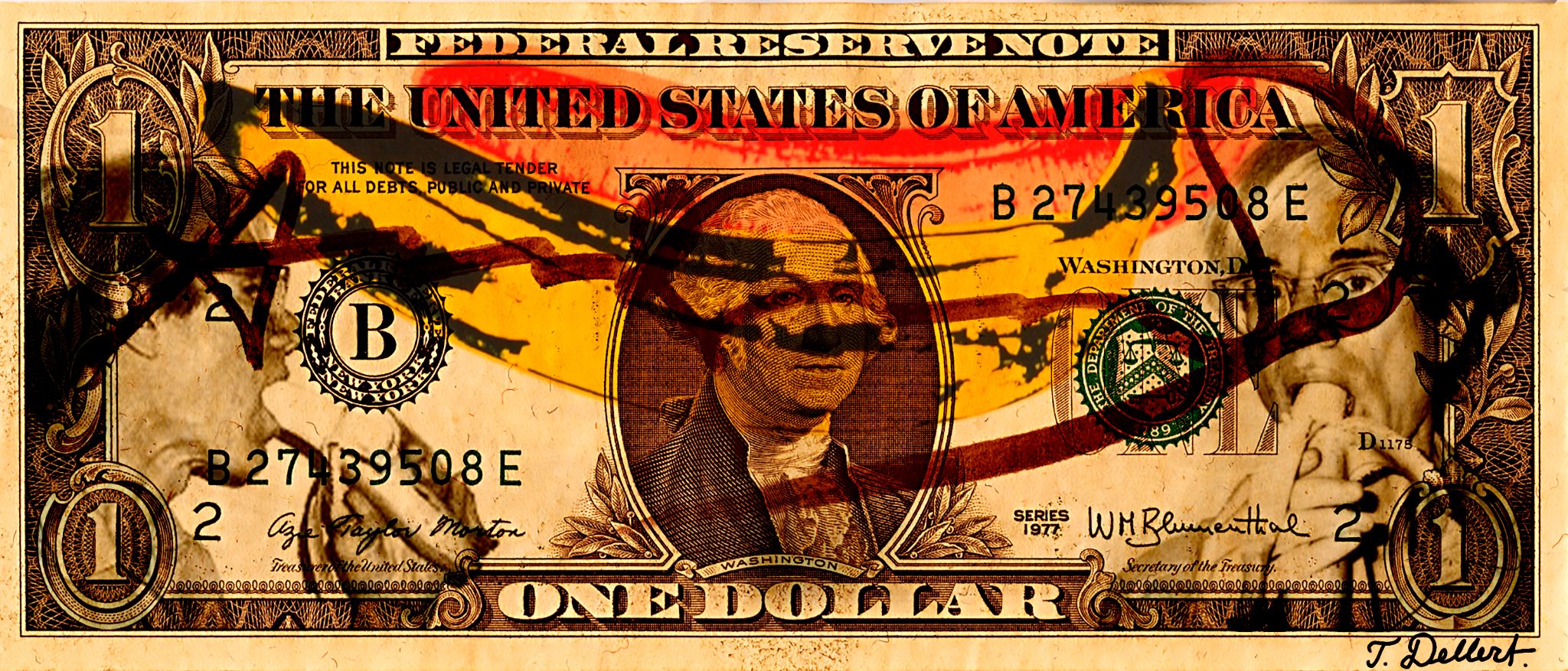 WARHOL BANANA DOLLAR BILL 